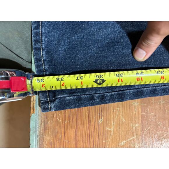 Bubblegum USA Y2K Bootcut Jeans Women’s 3/4 Blue 100% Cotton Made in USA - Picture 8 of 8